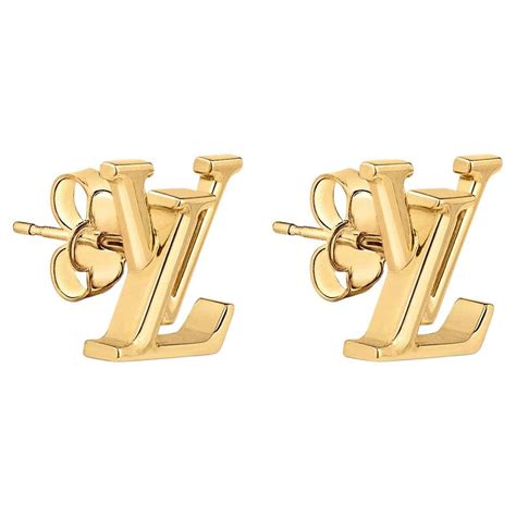 louis vuitton silver earrings monogram|louis vuitton enamel earrings.